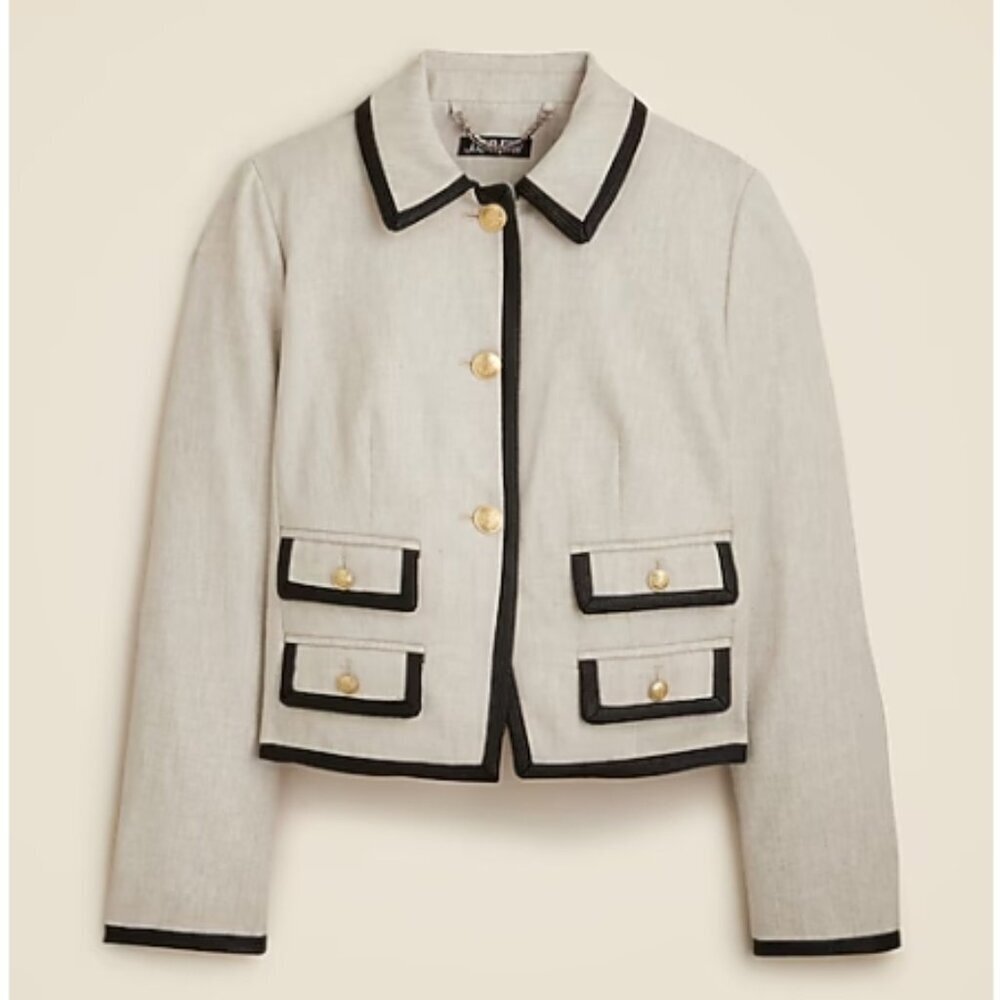 J.Crew Lucie Lady Jacket – Flax Ivory – Size 6 – NWT